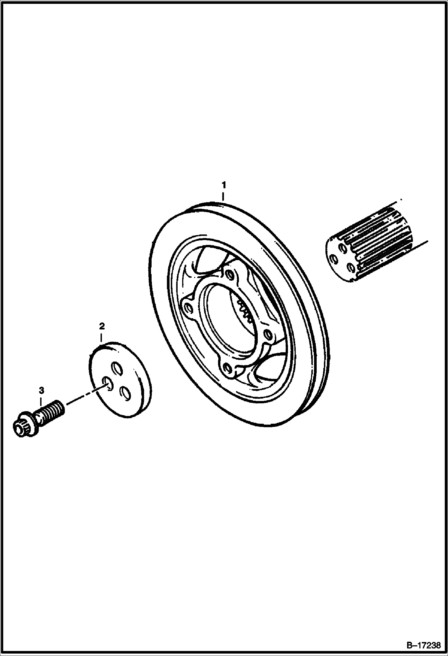 Схема ШКИВ КОЛЕНЧАТОГО ВАЛА