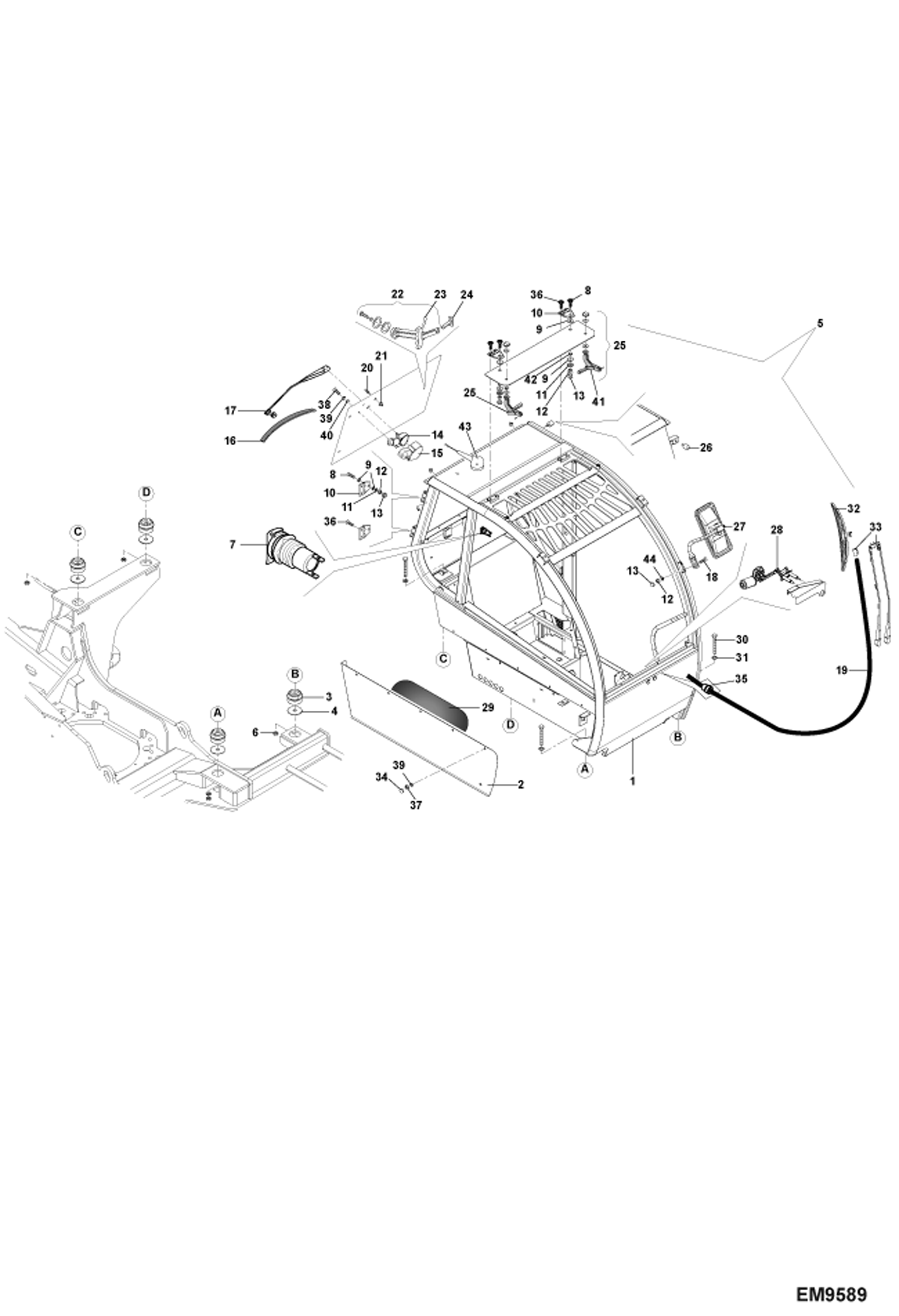 КАБИНА ОПЕРАТОРА (ВНЕШНЯЯ ЧАСТЬ)