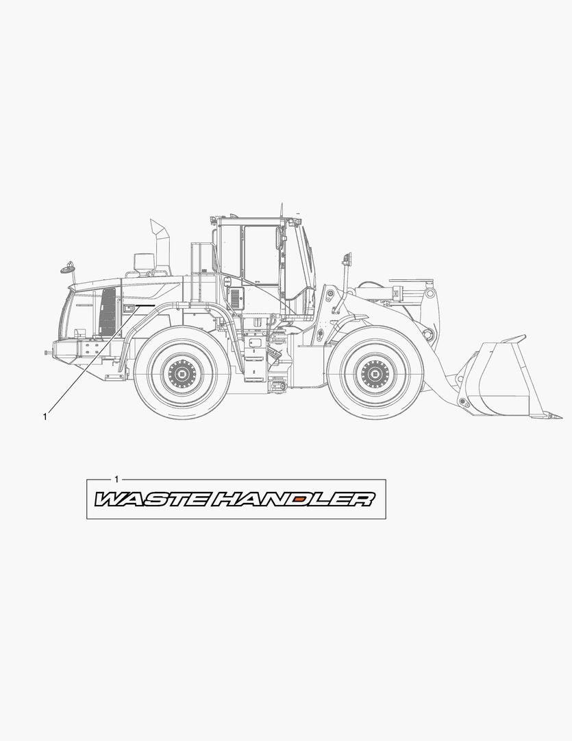 4360 DECAL - WASTE HANDLER