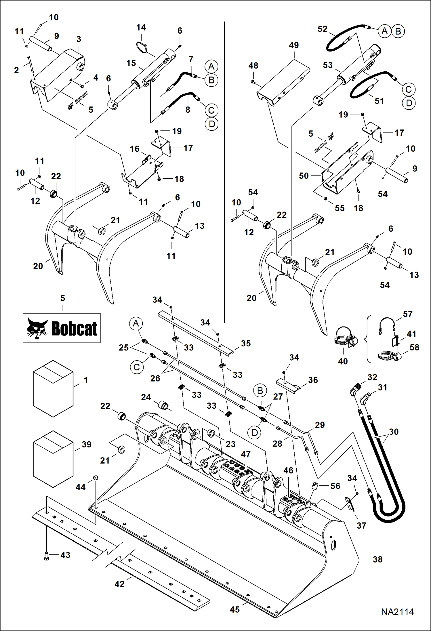 ПРОМЫШЛЕННЫЙ ГРЕЙФЕРНЫЙ КОВШ 62--, 68--, 74-- (2 ТРУБКИ) (62-- AF0S00101 - 00675) (68-- AF0R00101 - 02714) (74-- AF0H00101 - 02400)