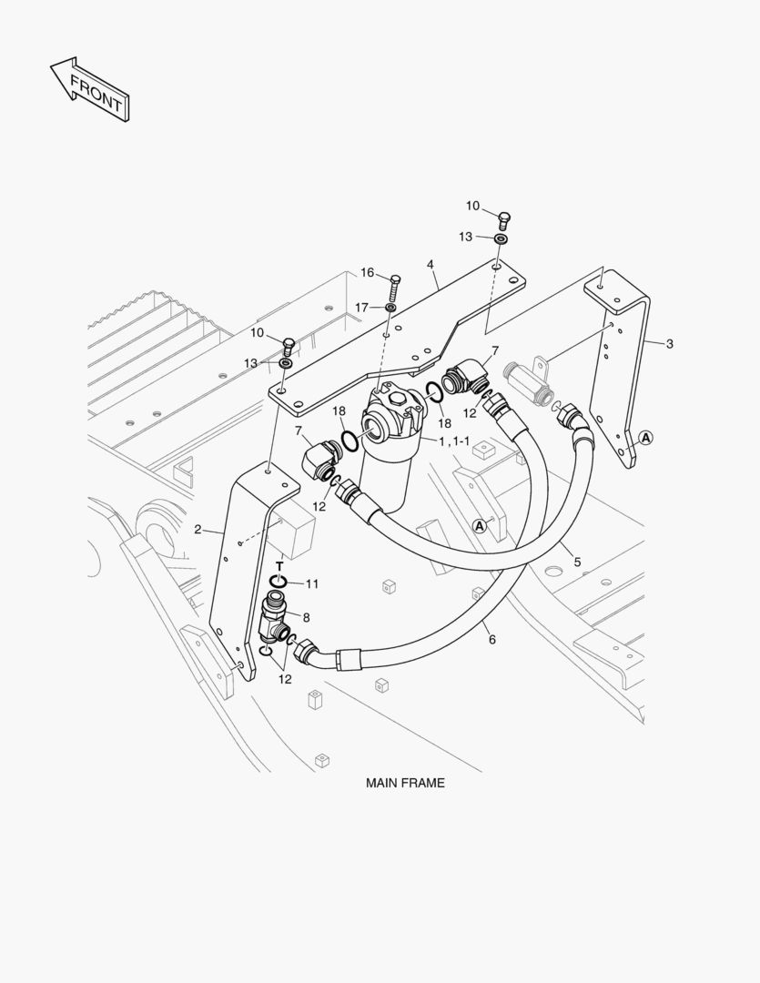 6161 ONE WAY PIPING - WITH FILTER [1290~]