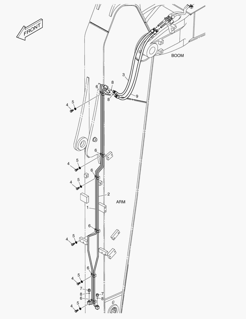 ГИДРОСИСТЕМА РУКОЯТИ - БЫСТРОУСТАНАВЛИВАЕМЫЙ ФИКСАТОР(РУКОЯТЬ 3.0 м)