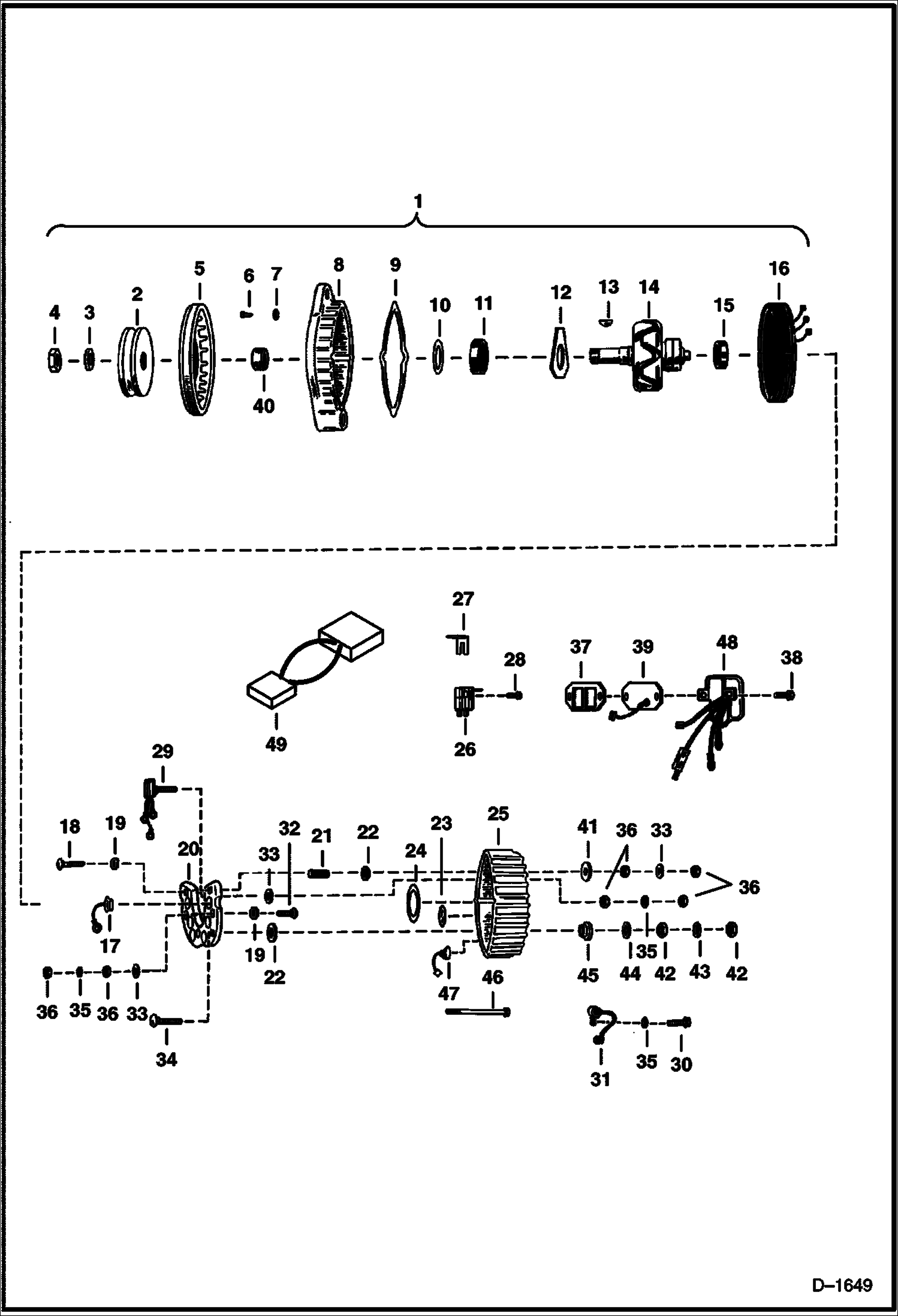 Схема ГЕНЕРАТОР ПОД ТОКОМ (30 AMP. MOTOROLA ИЛИ PRESTOLITE)
