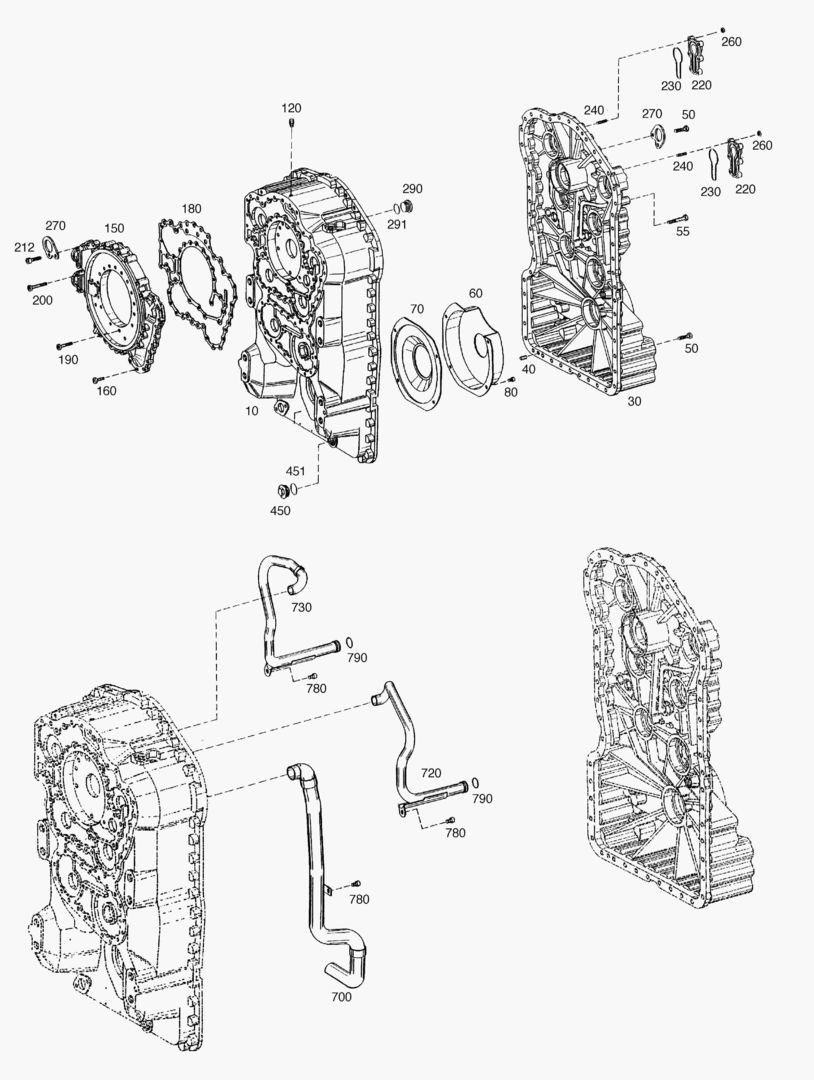 КОРПУС КОРОБКИ ПЕРЕДАЧ-ТРАНСМИССИЯ