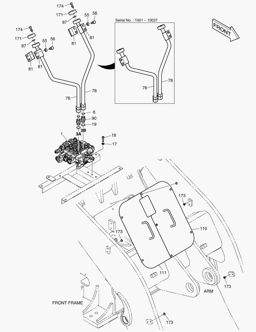 РЕКУЛИРУЮЩИЙ КЛАПАН ТРУБОПРОВОДА - 3-Й КАТУШКИ