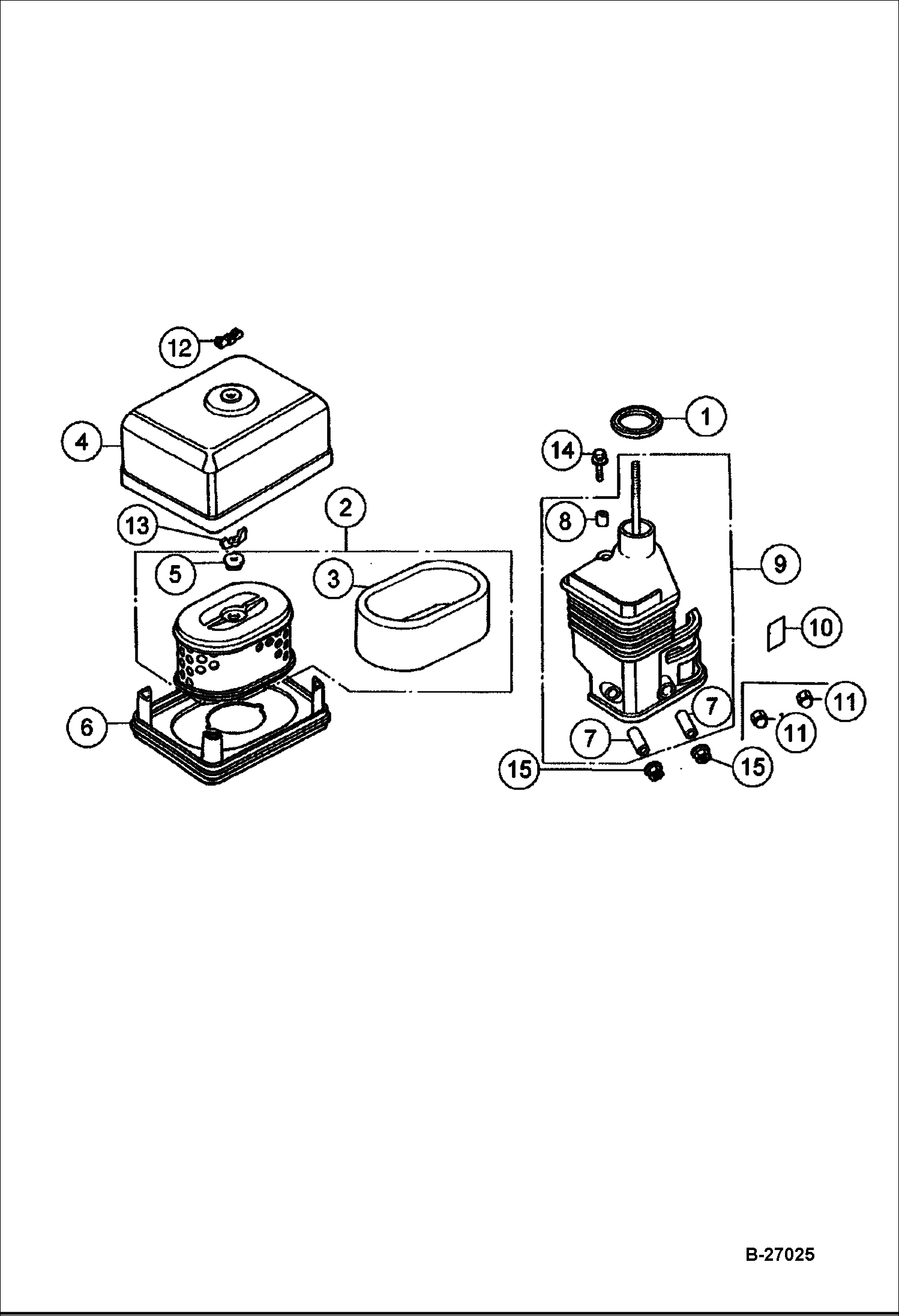 ДВИГАТЕЛЬ (ВОЗДУХООЧИСТИТЕЛЬ) BC19, BC22