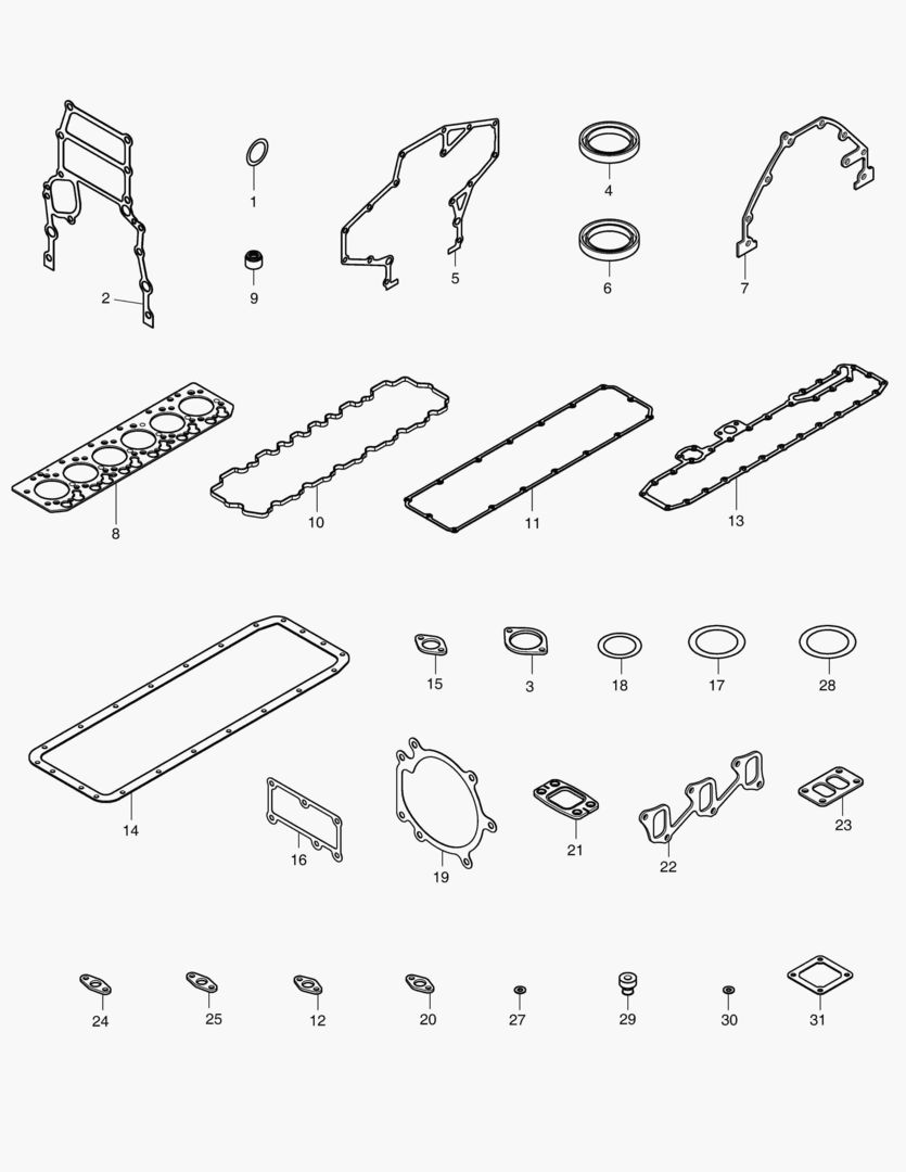 040 OVERHAUL GASKET KIT - ALL