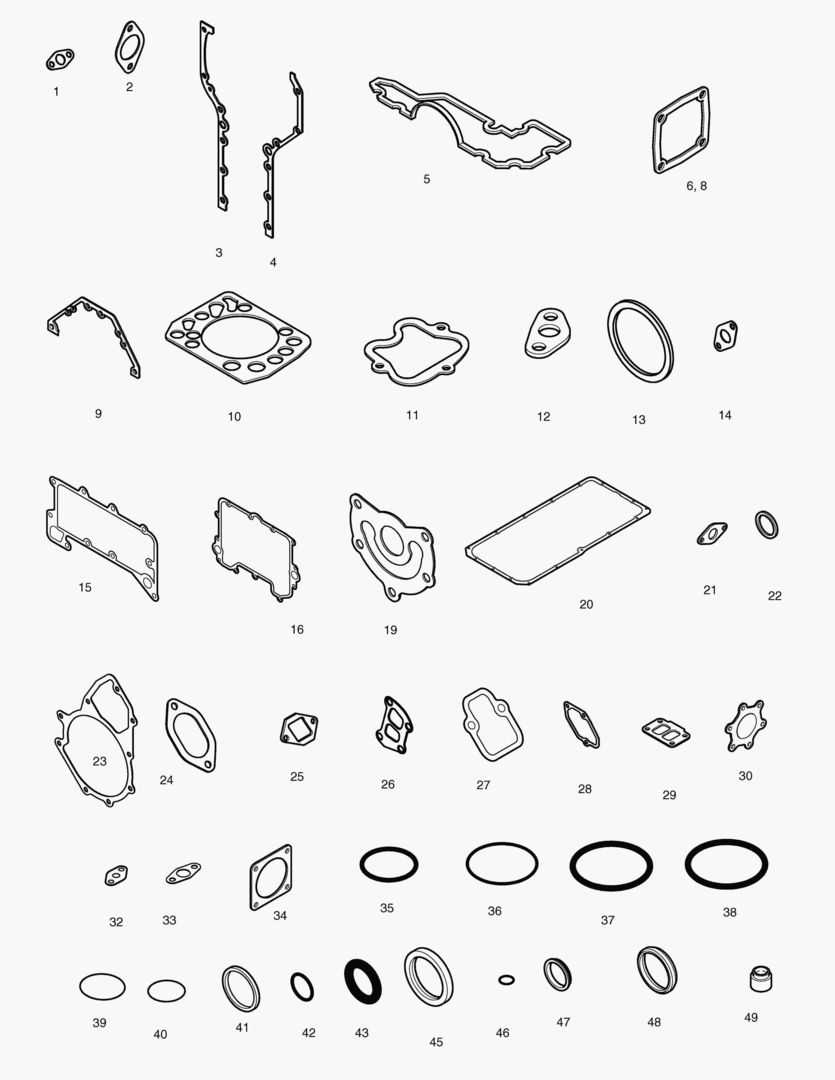КОМПЛЕКТ ПРОКЛАДОК ДЛЯ КАПИТАЛЬНОГО РЕМОНТА