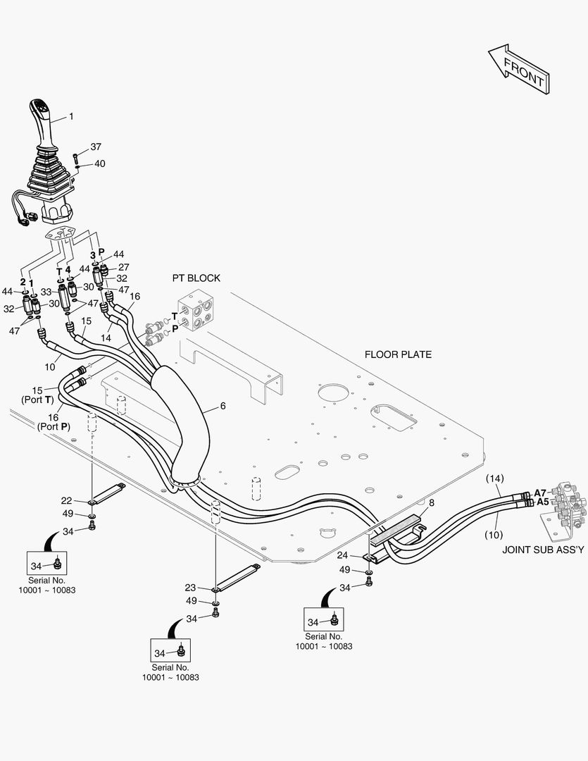 Спецтехника 6690 PILOT PIPING - JOYSTICK(L.H_EXCA) - главное фото