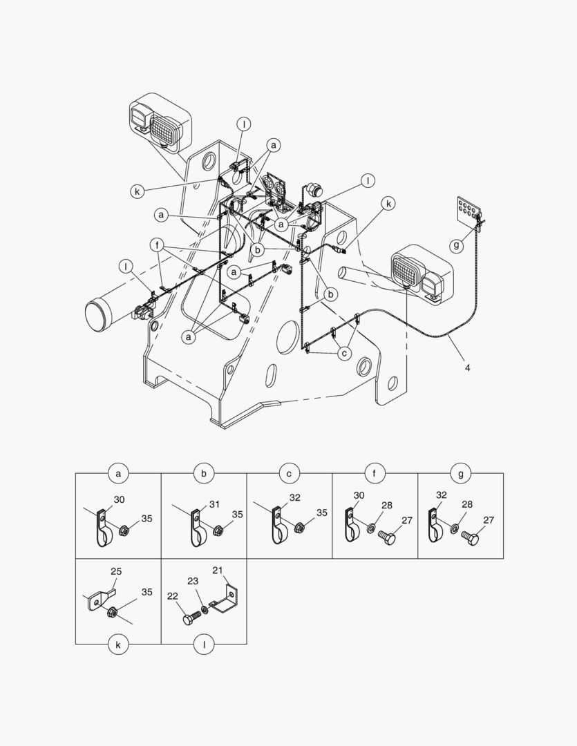 ЭЛЕКТРОПРОВОДКА(3) - ПЕРЕДНЯЯ РАМА