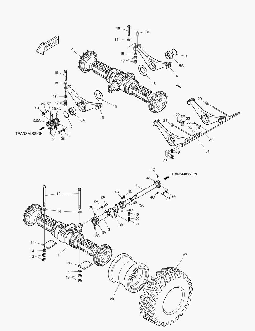1140 AXLE & DRIVE SHAFT