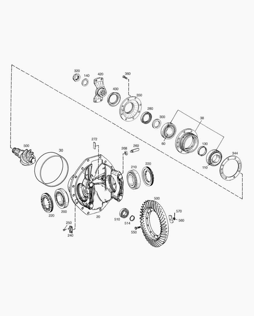 3350 DIFFERENTIAL CARRIER-REAR AXLE [2001~2076]