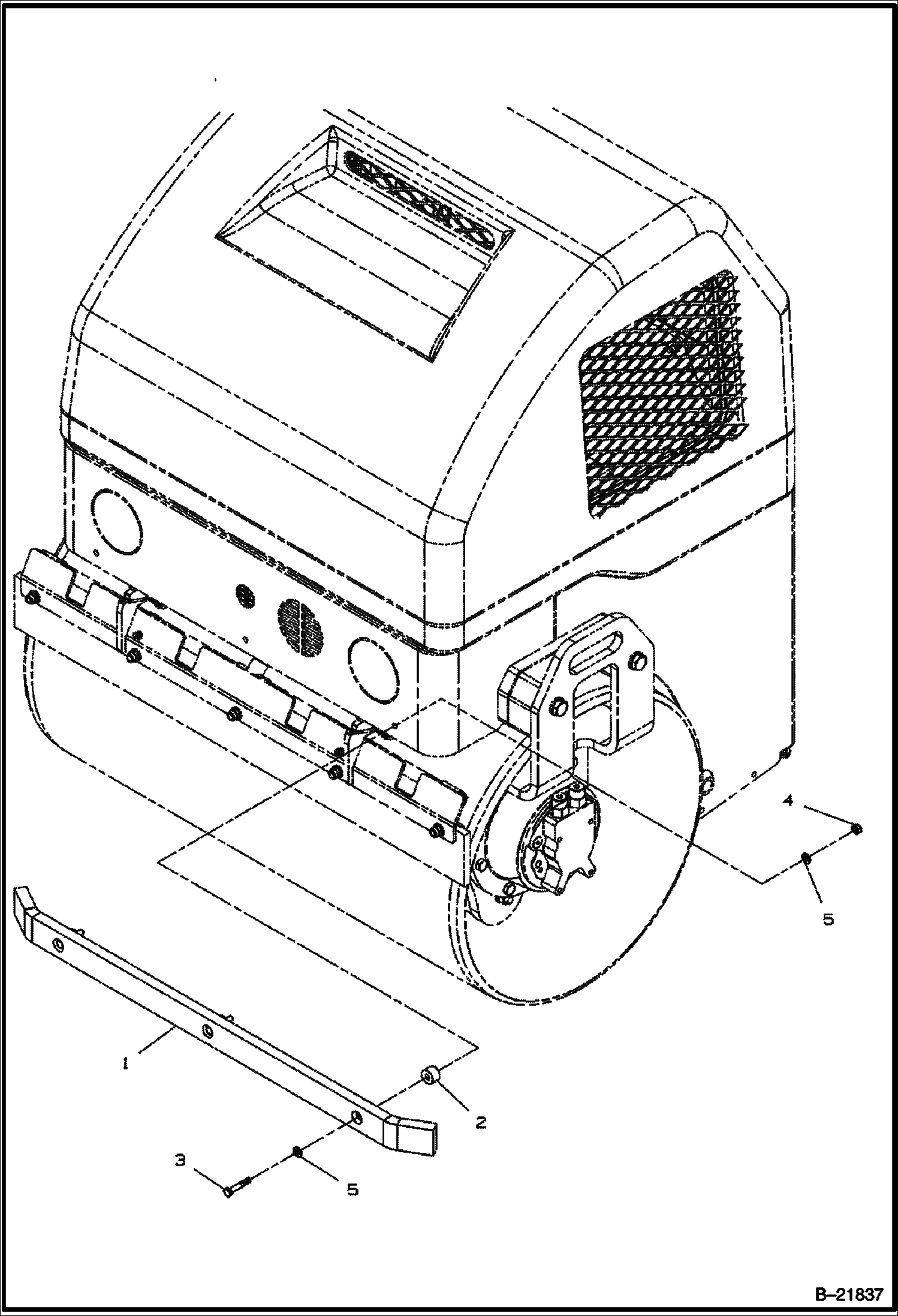 УСТАНОВКА ПЕРЕДНЕГО БАМПЕРА (ОПЦИЯ)
