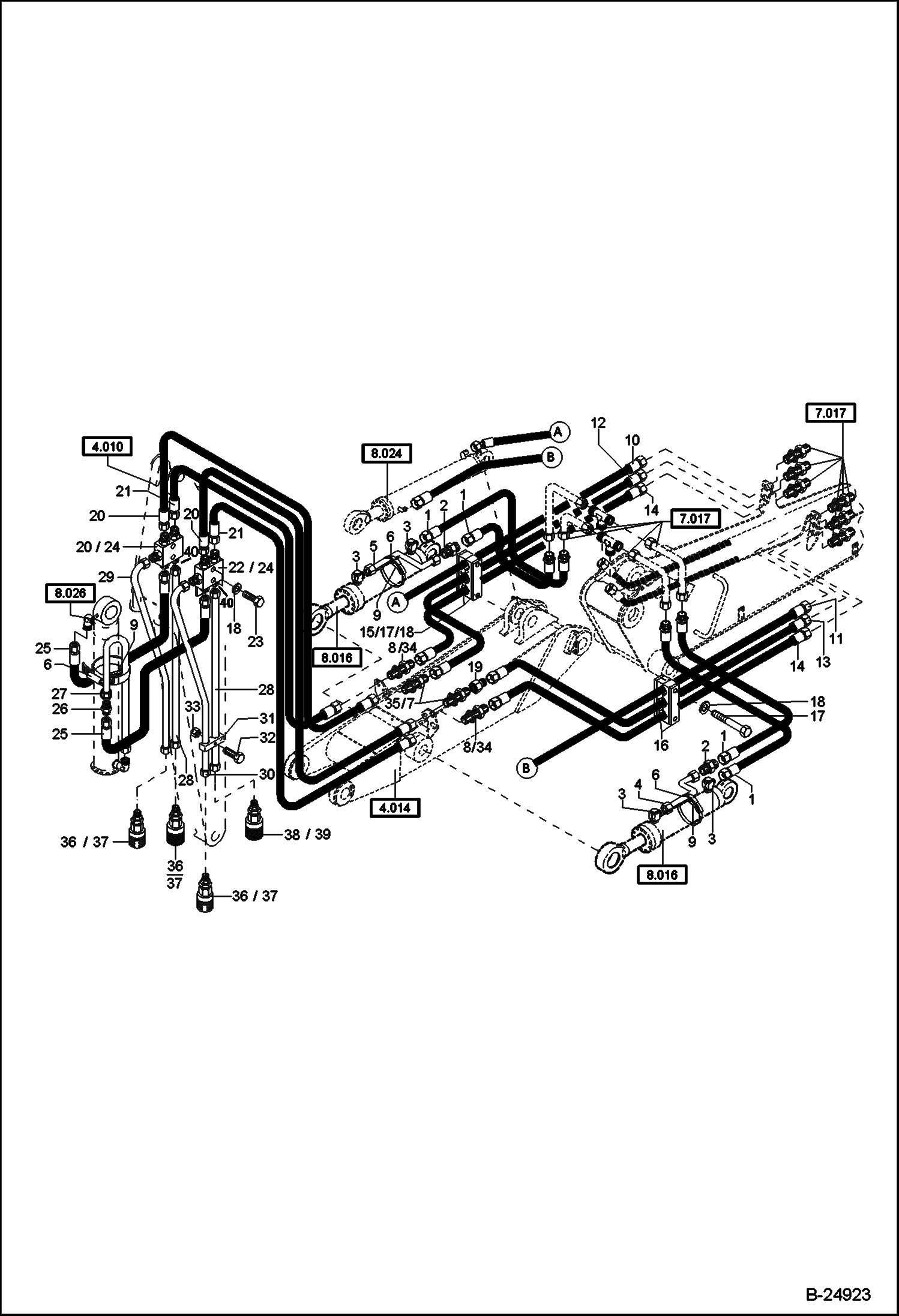 ГИДРОУСТАНОВКА 2 ЧАСТЬ СТРЕЛЫ С КРУГОВОЙ СХЕМОЙ