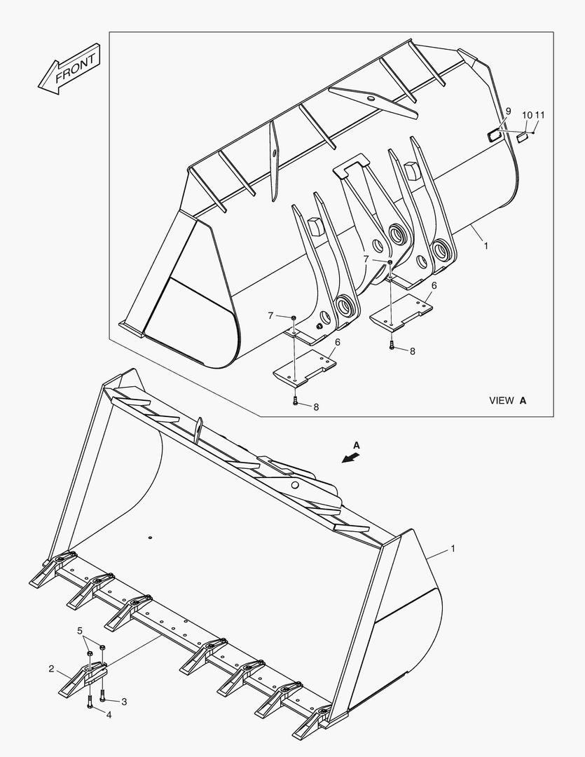 5941 BUCKET - 5.4гЋҐ TOOTH [10079~]