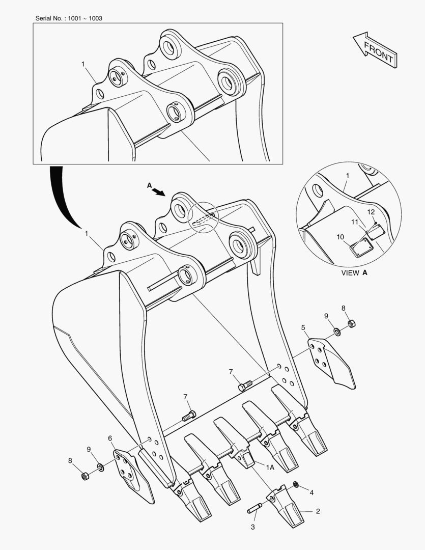 7030 BUCKET - 0.93mВі