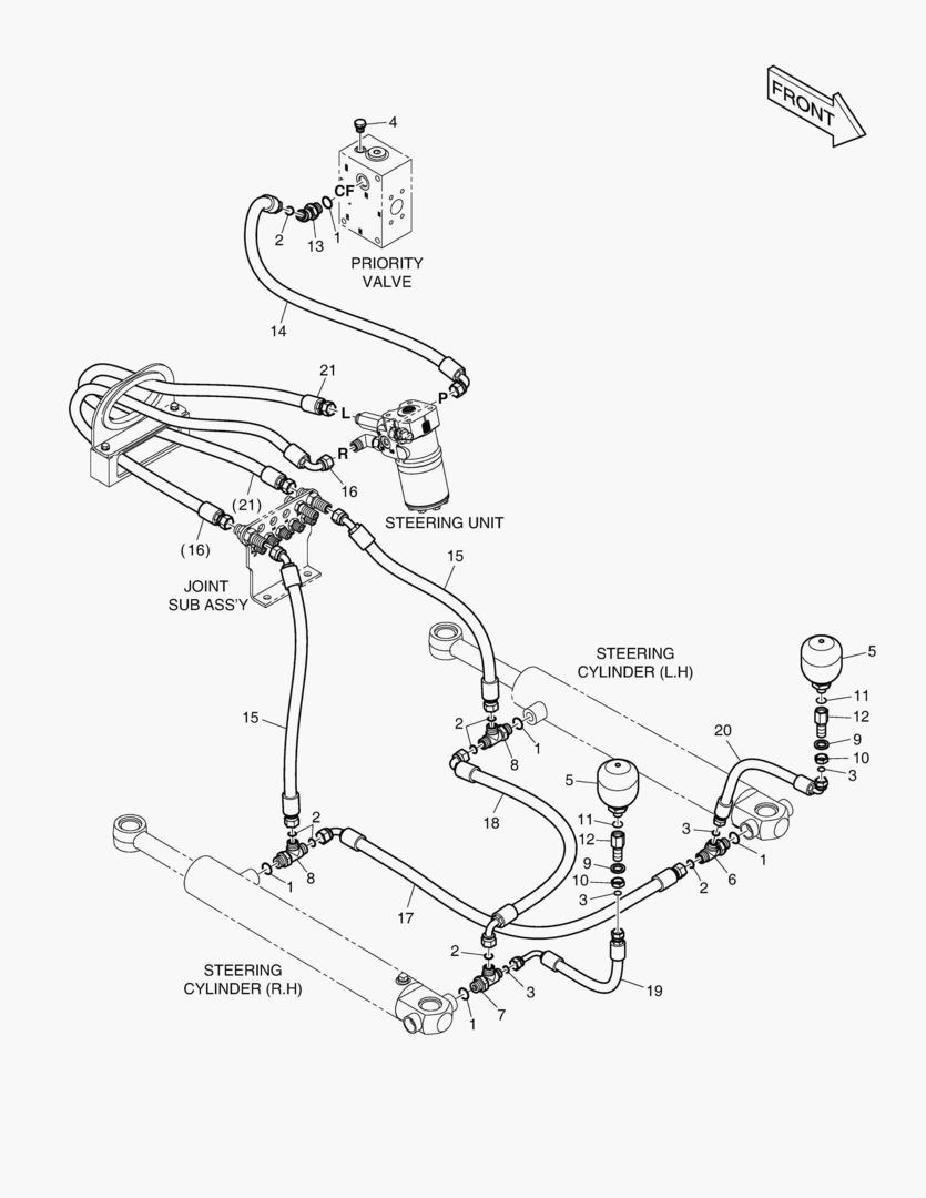 ПАТРУБКИ РУЛЕВОГО УПРАВЛЕНИЯ