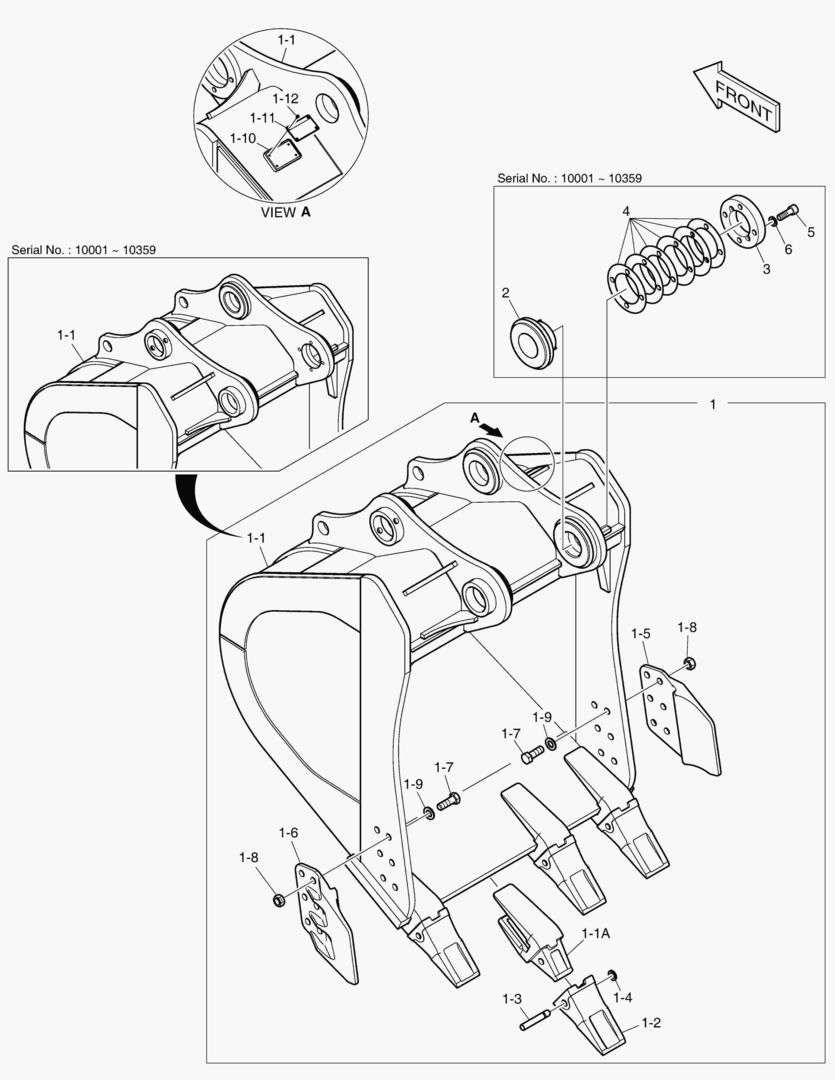 6950 BUCKET ASS`Y - 1.68mВі