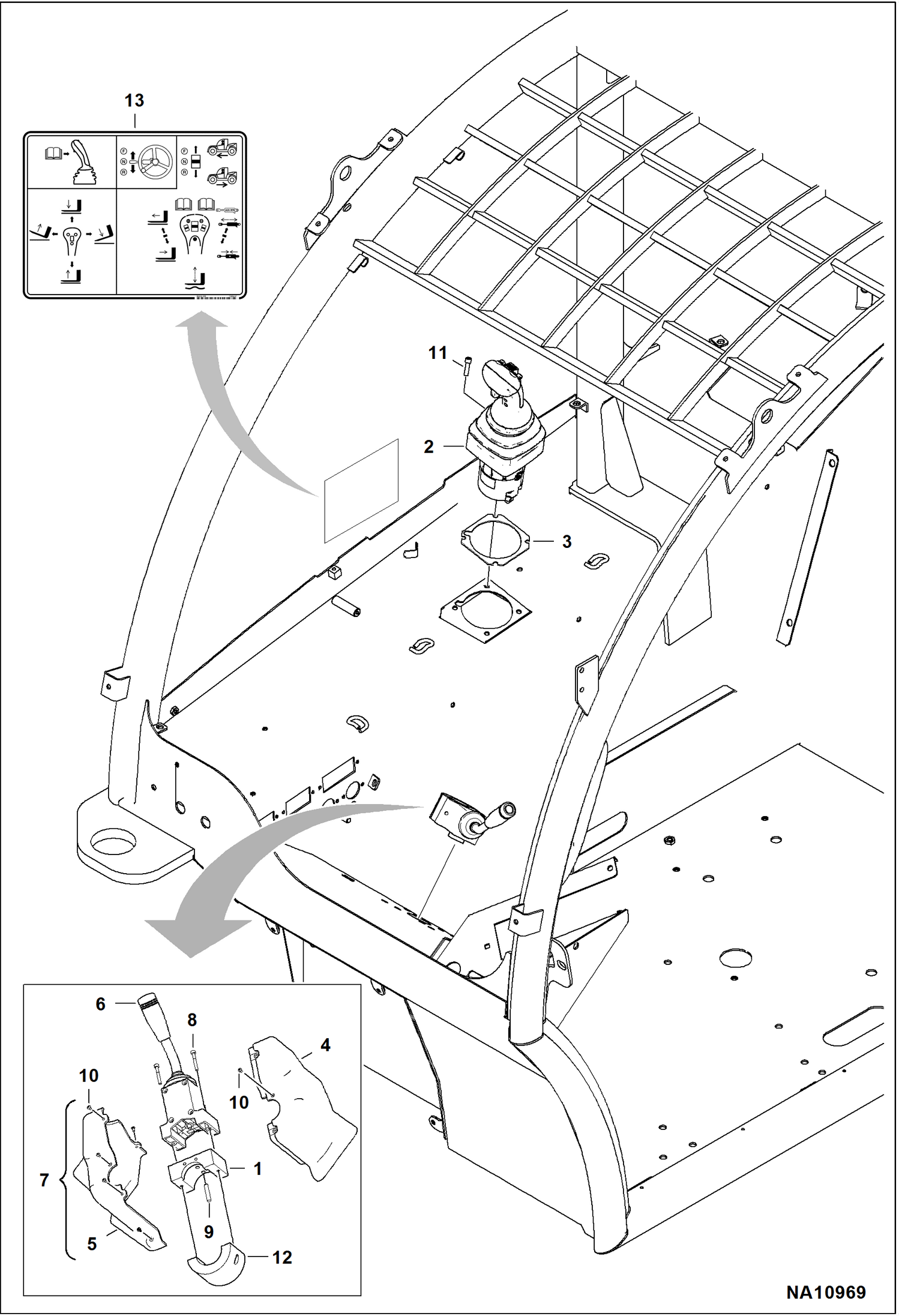 ДЖОЙСТИК (ФУНКЦИЯ ДВОЙНОГО НАПРАВЛЕНИЯ ДВИЖЕНИЯ) (СЕРИЙНЫЙ НОМЕР AN6H12049 И ВЫШЕ)