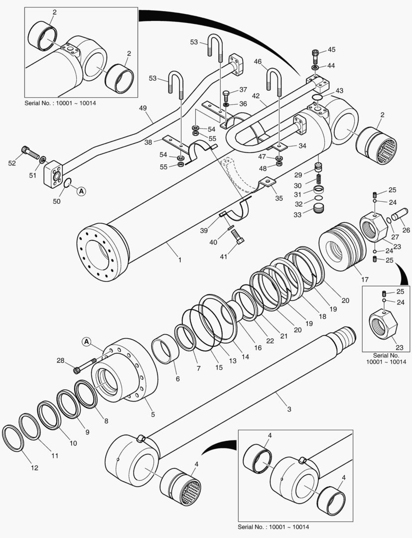 ЦИЛИНДР РУКОЯТИ-СТРЕЛА 6.3 м