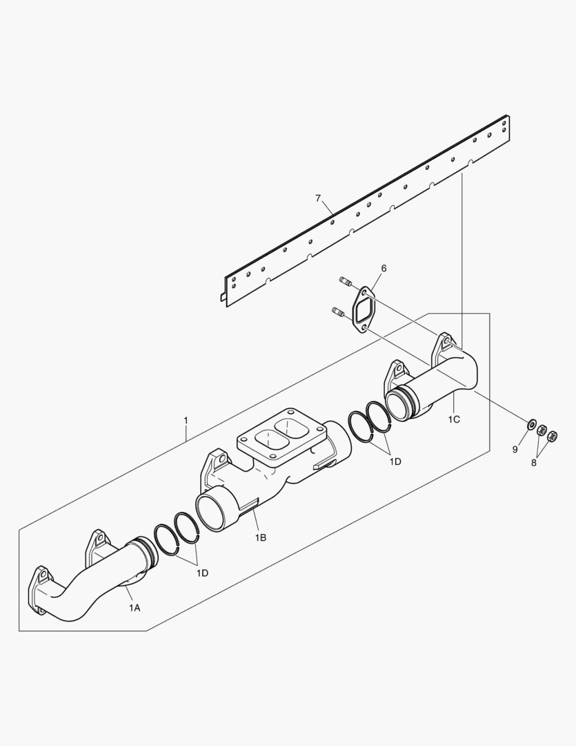 250 EXHAUST MANIFOLD