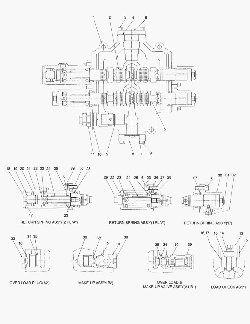 3411 CONTROL VALVE-2 SPOOL [2035~]