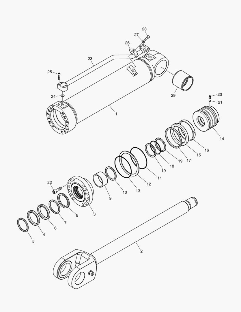 Схема 3781 LIFT CYLINDER-R.H