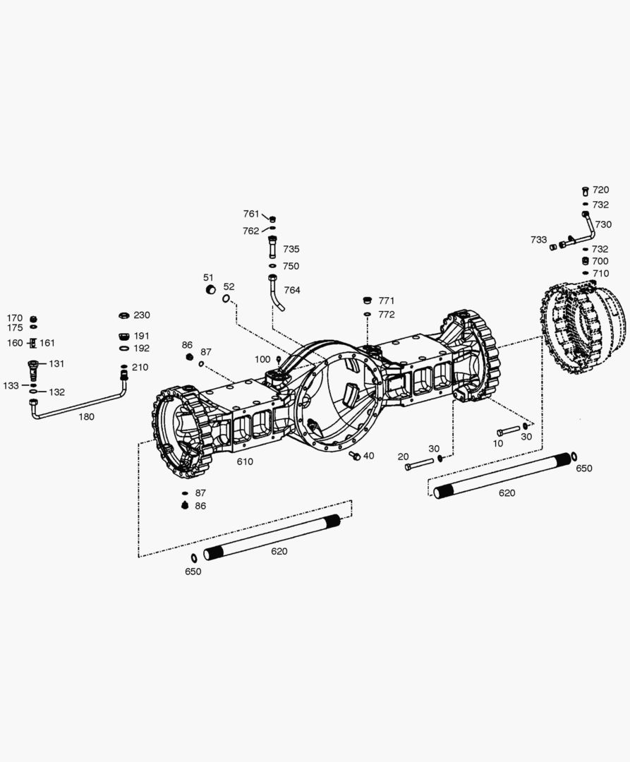 Спецтехника 3330 AXLE CASING - FRONT AXLE [3001~10381] - главное фото