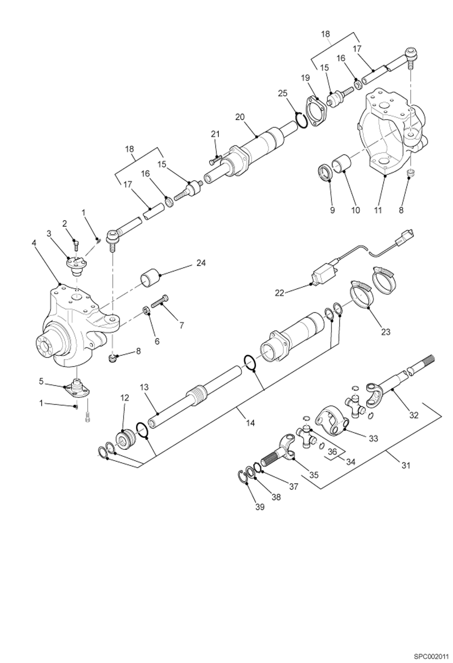 РУЛЕВОЕ УПРАВЛЕНИЕ - ЗАДНИЯ ОСЬ