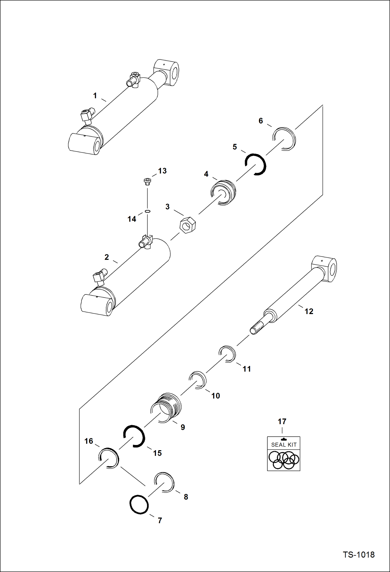 СЕДЕЛЬНО-СЦЕПНОЕ УСТРОЙСТВО (ЦИЛИНДР) (С 1.25-- (31,75 ММ) СТЕРЖЕНЬ И 2 УГЛОВЫХ ПАТРУБОКА)