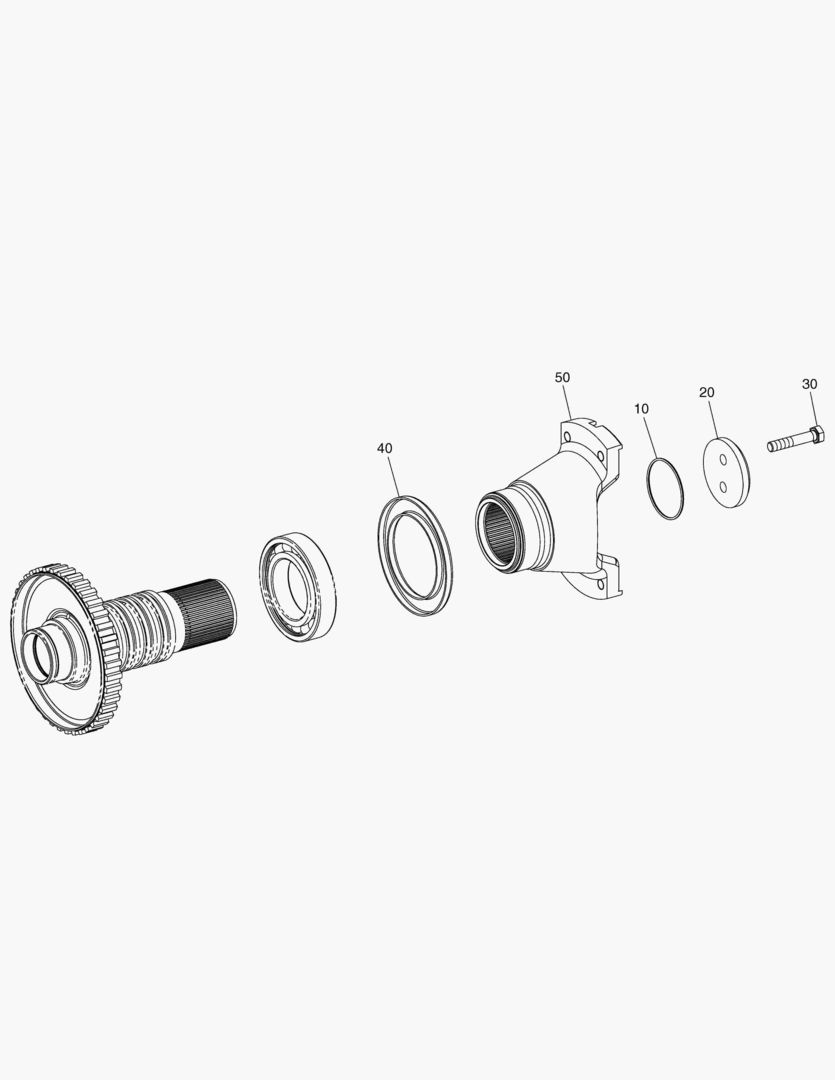Схема G070-280 OUTPUT - FLANGE
