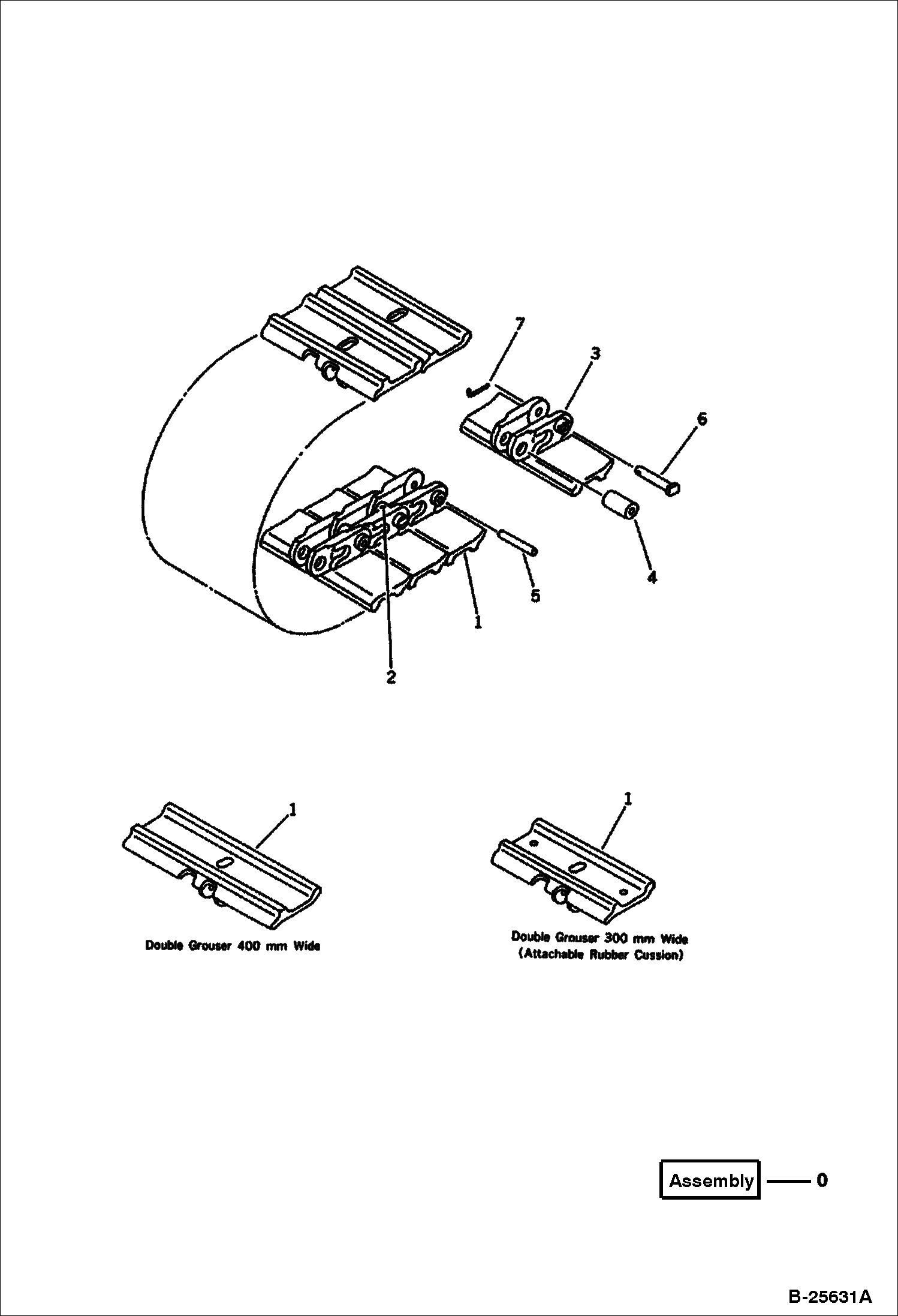 БАШМАК ГУСЕНИЦЫ (ДВОЙНОЙ ГРУНТОЗАЦЕП) (400 ММ ШИРОКИЕ)