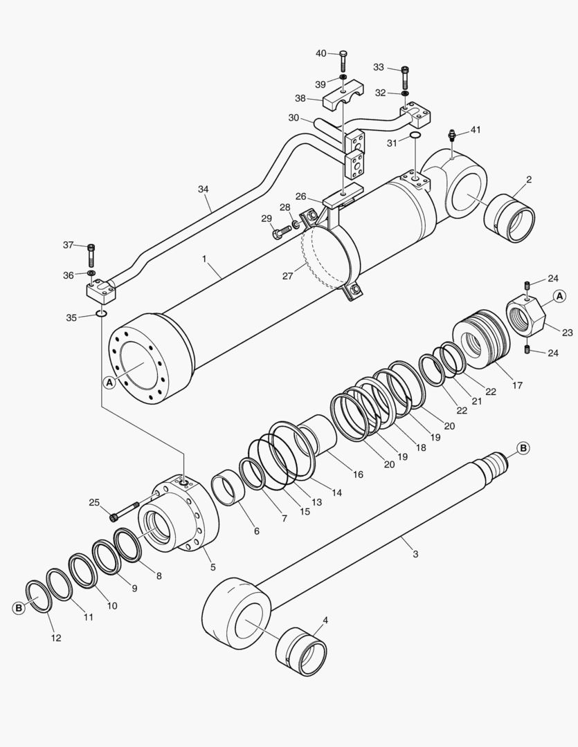 Спецтехника 4410 BOOM CYLINDER - L.H. (ARTI) [5001~5079]