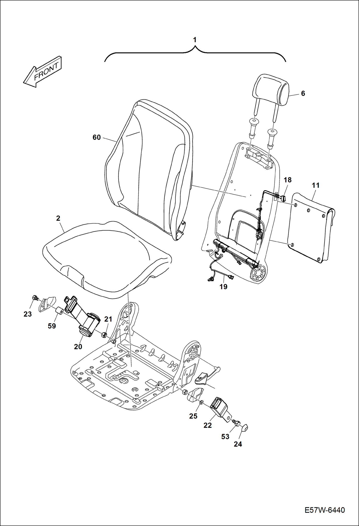 СИДЕНЬЕ (ПНЕВМАТИЧЕСКАЯ ПОДВЕСКА)