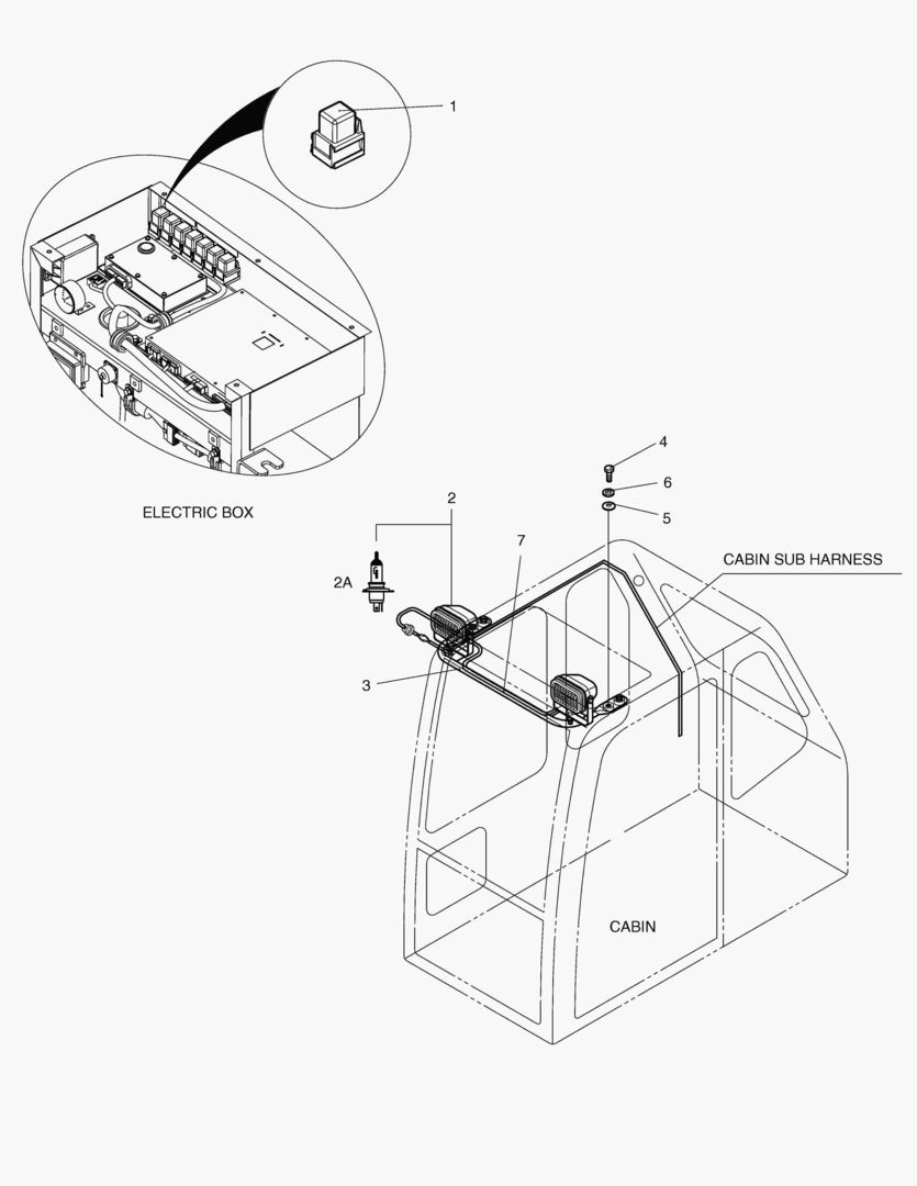 ЛАМПА В КАБИНЕ