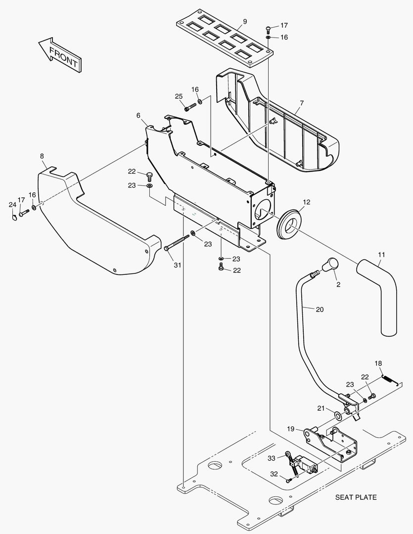 1390 CONTROL STAND-L.H [20001~20160]