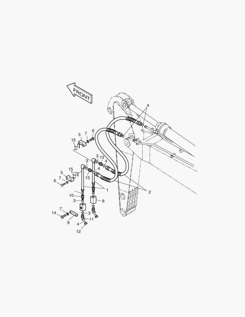 Спецтехника 6540 ARM PIPING-ARM 2.0m(ONE & TWO WAY)