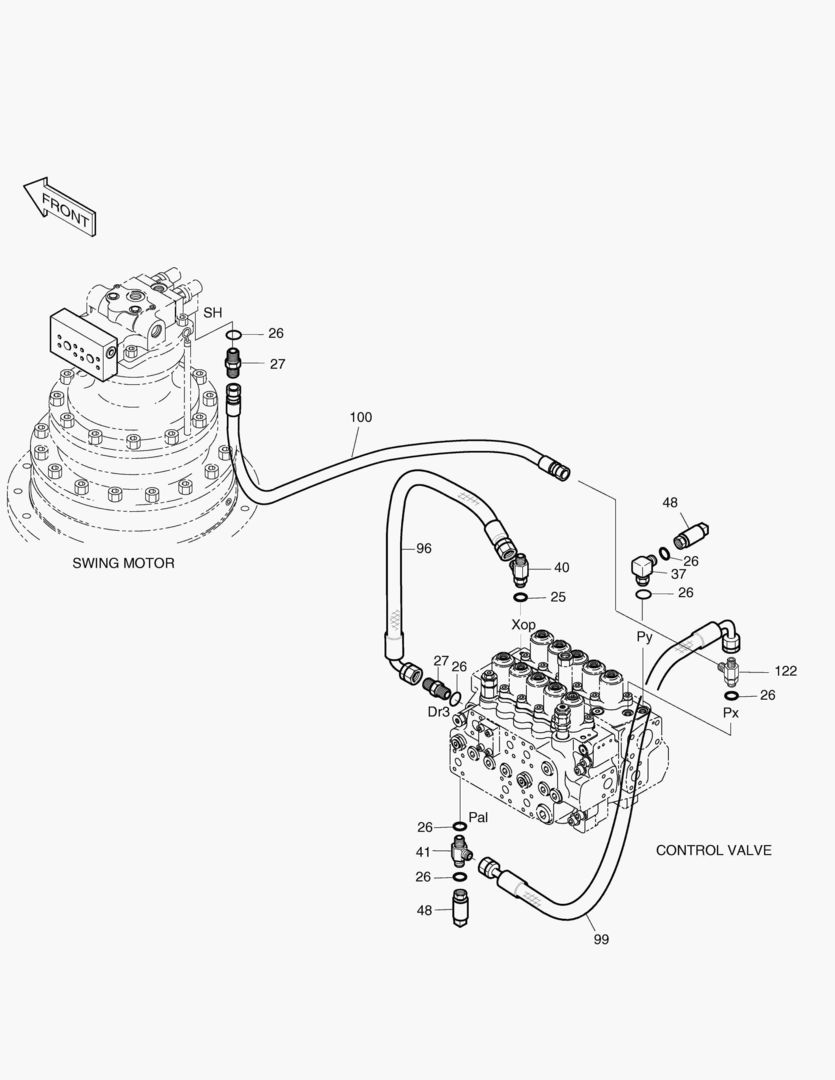 ТРУБОПРОВОД СЕРВОУПРАВЛЕНИЯ(7)