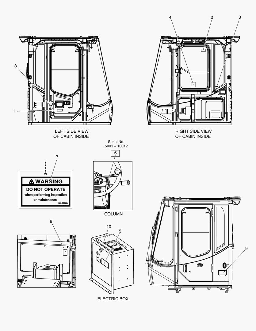 4250 DECAL - CABIN(EUROPE) [5001~10381]