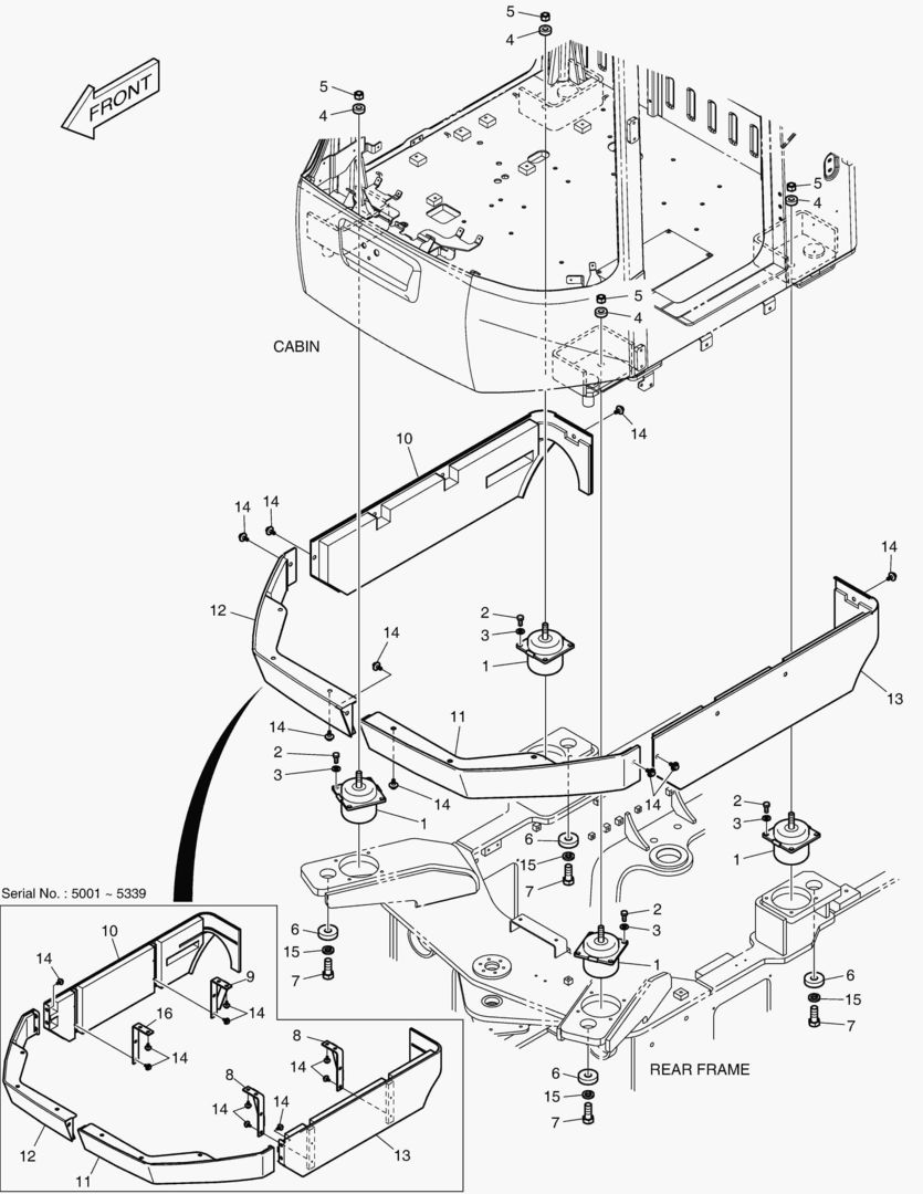 УСТАНОВКА КАБИНЫ