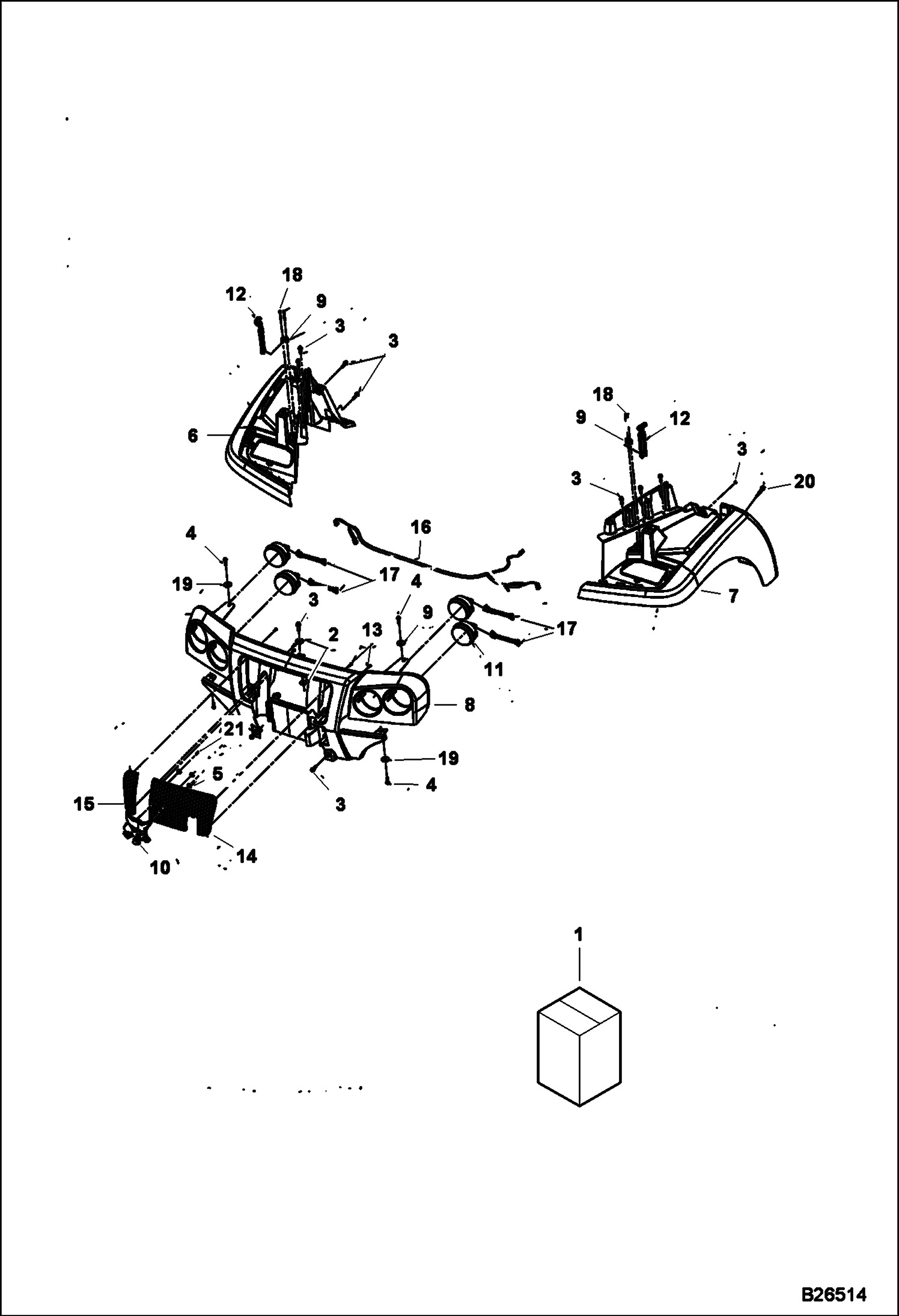 ПЕРЕДНЯЯ ЧАСТЬ ТЕХНИКИ И КРЫЛЬЯ