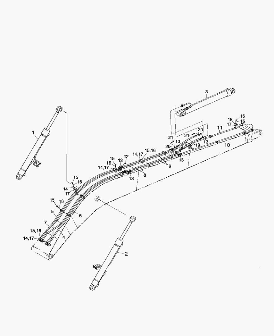 ПЕРЕДНИЙ ТРУБОПРОВОД(1)-СТРЕЛА