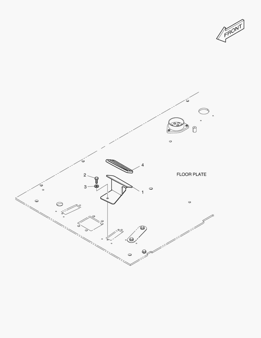 ПОДСТАВКА ДЛЯ НОГ - ЛЕВОСТОРОННИЙ