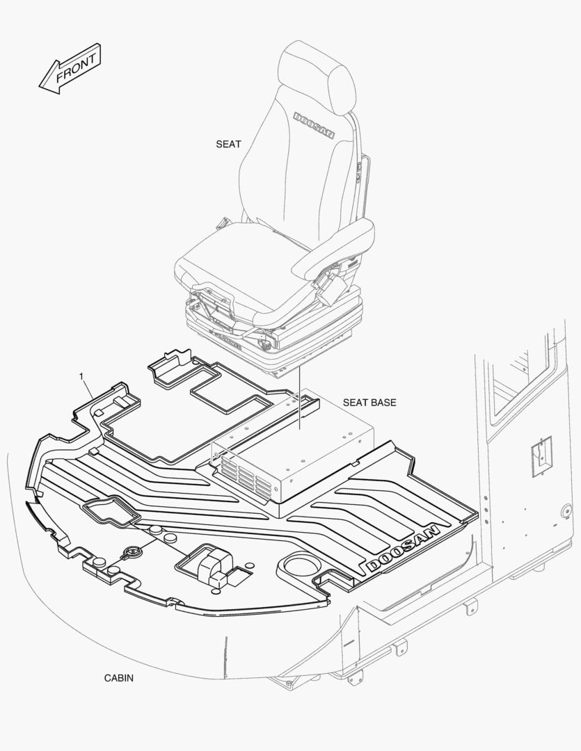 КОВРИК НА ПОЛУ КУЗОВА