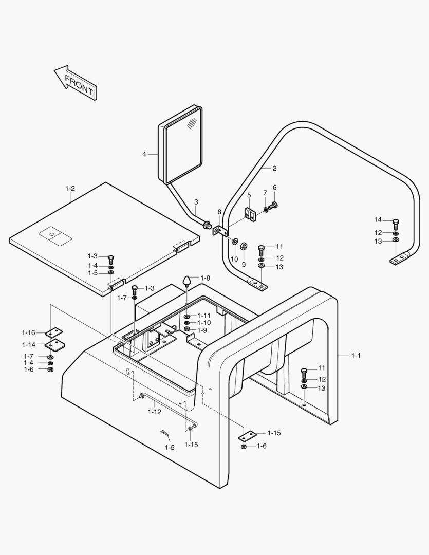 Спецтехника 1565 BATTERY COVER(2) [241~]