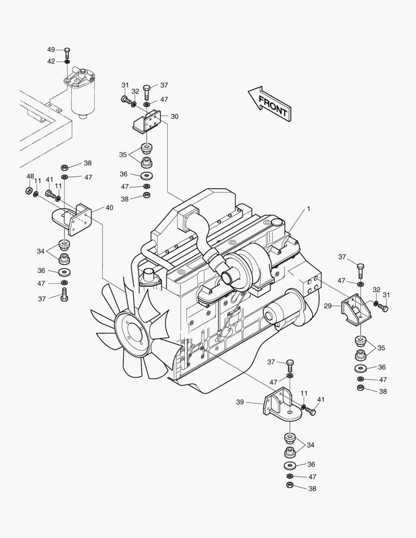 МОНТАЖ ДВИГАТЕЛЯ