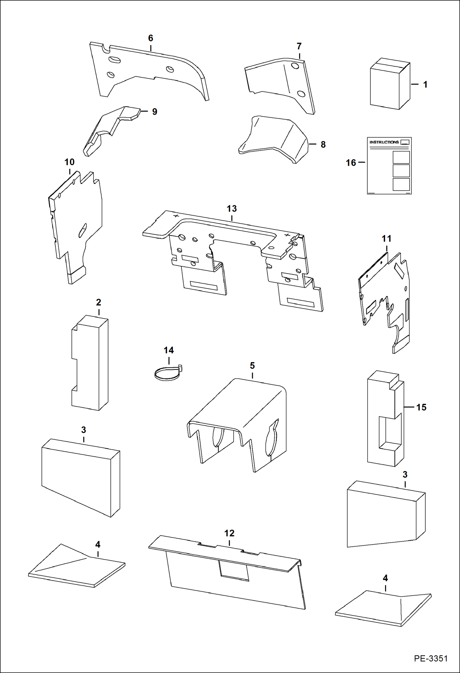 Схема КОМПЛЕКТ ДЕТАЛЕЙ СИСТЕМЫ ШУМОПОДАВЛЕНИЯ (МНОГОРЕЖИМНЫЙ ДЖОЙСТИК УПРАВЛЕНИЯ)