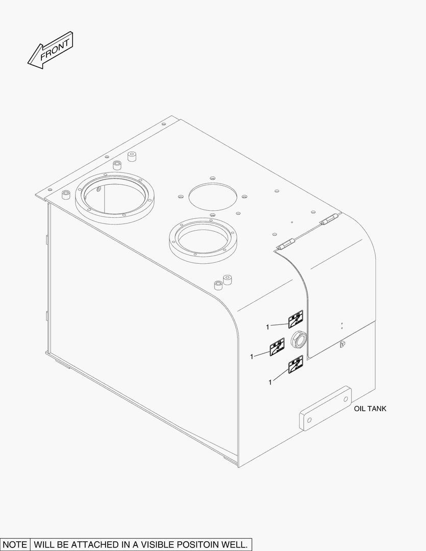 4280 DECAL - OIL CHECK