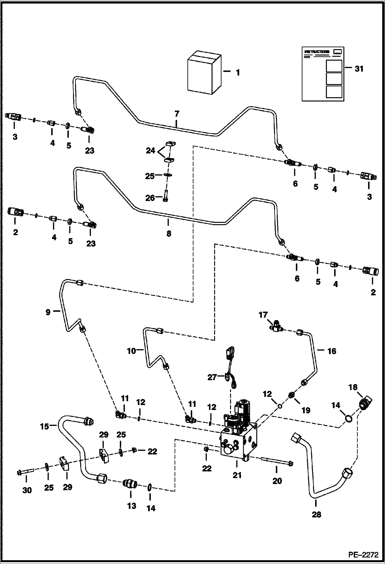 Спецтехника ВСПОМОГАТЕЛЬНОЕ ОБОРУДОВАНИЕ ЗАДНЕЙ ЧАСТИ СЕРИЙНЫЙ НОМЕР 5284 11893 И НИЖЕ, 5285 11009 И НИЖЕ - главное фото