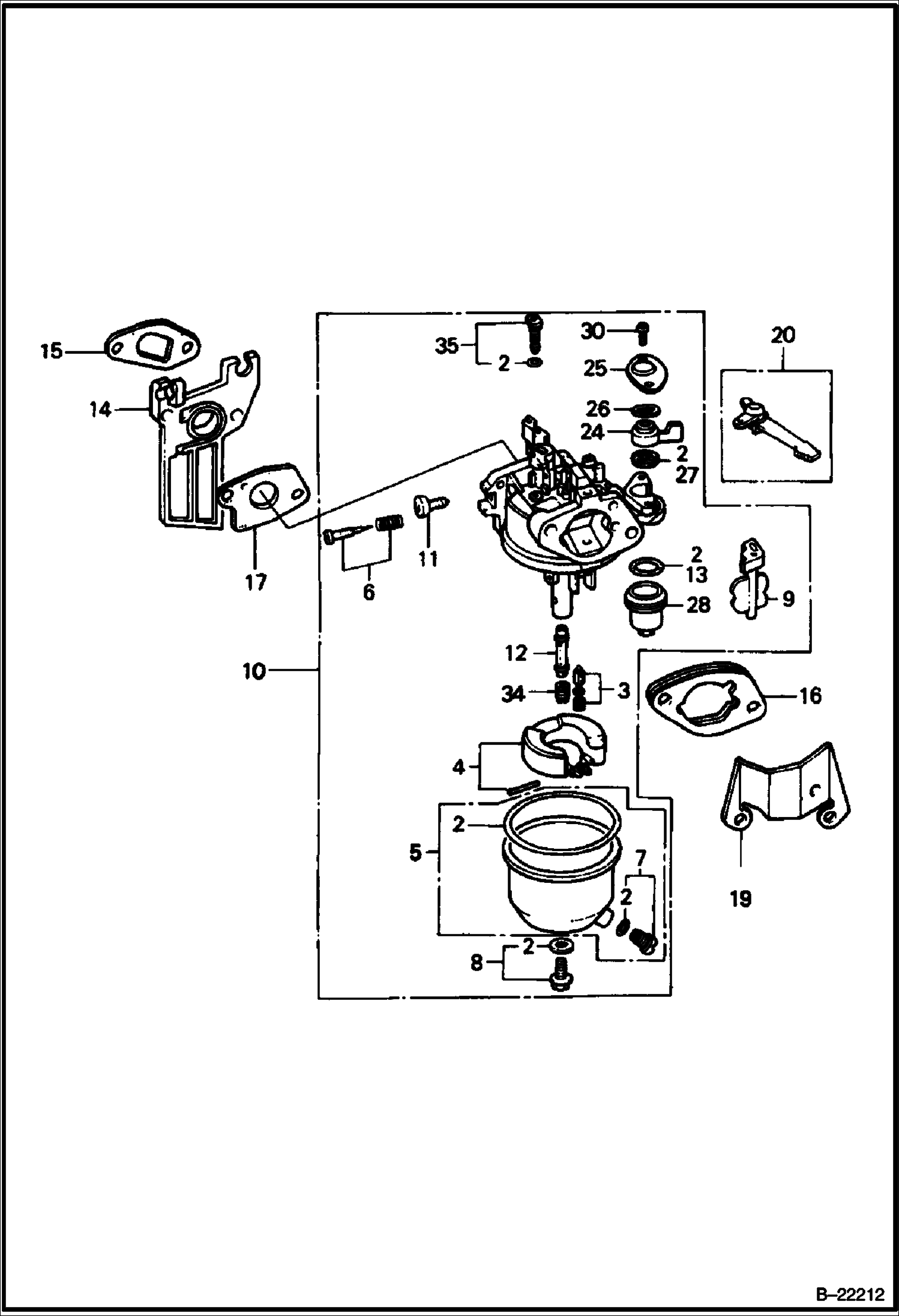 HONDA ДВИГАТЕЛЬ (КАРБЮРАТОР) (СЕРИЙНЫЙ НОМЕР OB6041 И ВЫШЕ)